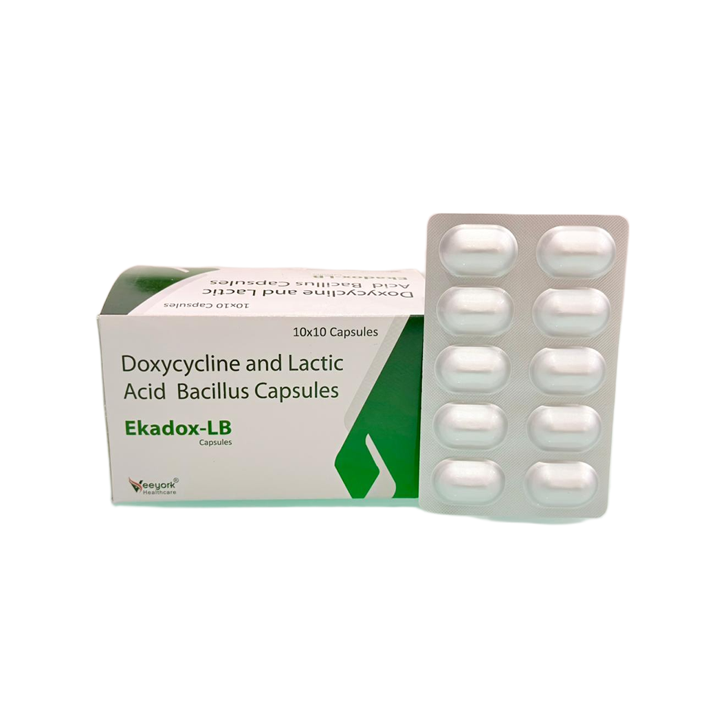 Ekadox LB | Doxycycline and Lactic Acid Bacillus Capsules | Main Image