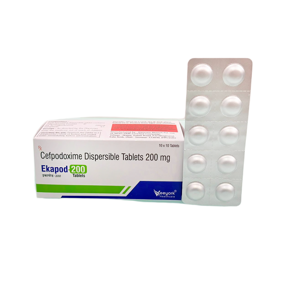 Ekapod 200 Tab | Cefpodoxime Dispersible Tablets 200mg | Main Image
