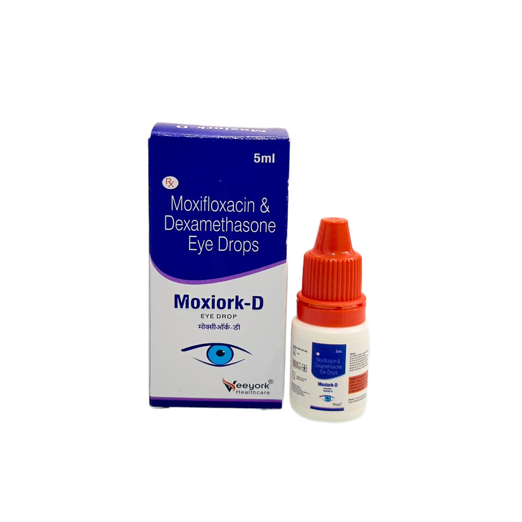 Moxiork D | Moxifloxacin & Dexamethasone Eye Drops | Main Image
