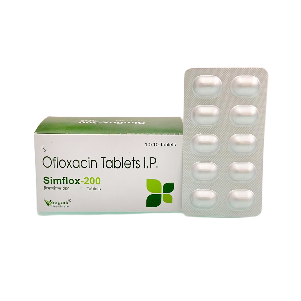 Simflox 200 Tab | Ofloxacin Tablets I.P. | Main Image