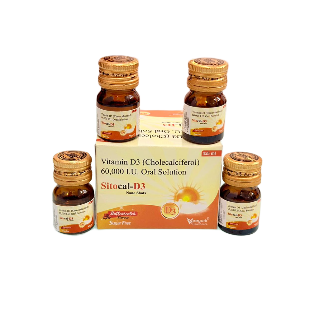 Sitocal D3 | Vitamin D3 (Cholecalciferol) 60,000 I.U. Oral Solution | Main Image