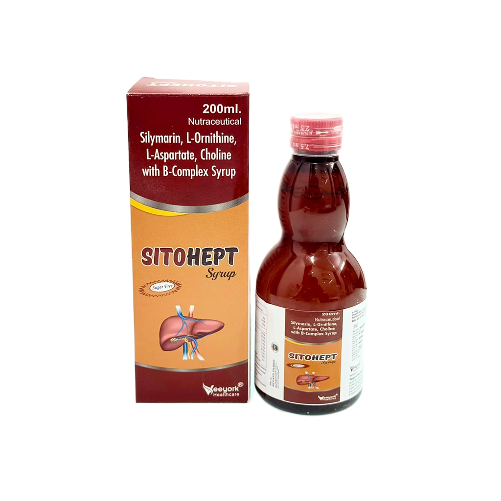 Sitohept Syrup | Silymarin, L-Ornithine, L-Aspartate, Choline with B-Complex Syrup | Main Image
